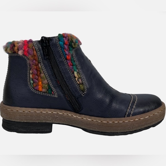 Rieker Felicitas Rainbow Leather Boots 39/8 - Picture 9 of 11